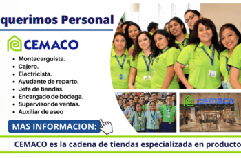 Nuevas vacantes disponibles en Cemaco