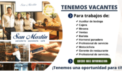 Restaurantes San Martin busca personal