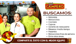 CADENA DE RESTAURANTES POLLO CAMPERO BUSCA TRABAJADORES