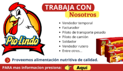 Nuevas oportunidades de trabajo en pollos Pio Lindo