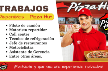 La cadena de restaurantes Pizza Hut - requiere personal